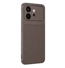Huawei Honor 600 Auto Focus Karbon Kapak - Gri