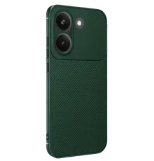 Poco X8 Pro Auto Focus Karbon Kapak - Koyu Yeşil