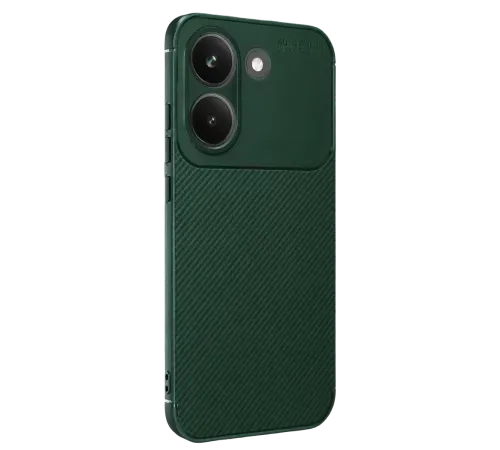 Poco X8 Pro Auto Focus Karbon Kapak - Koyu Yeşil