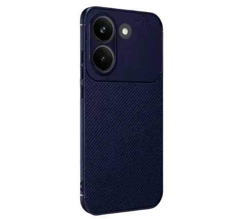Poco X8 Pro Auto Focus Karbon Kapak - Lacivert