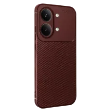 Poco X8 Pro Max Auto Focus Karbon Kapak - Bordo