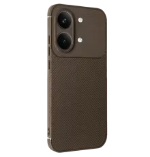 Poco X8 Pro Max Auto Focus Karbon Kapak - Kahverengi