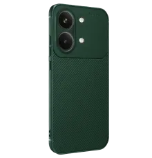 Poco X8 Pro Max Auto Focus Karbon Kapak - Koyu Yeşil