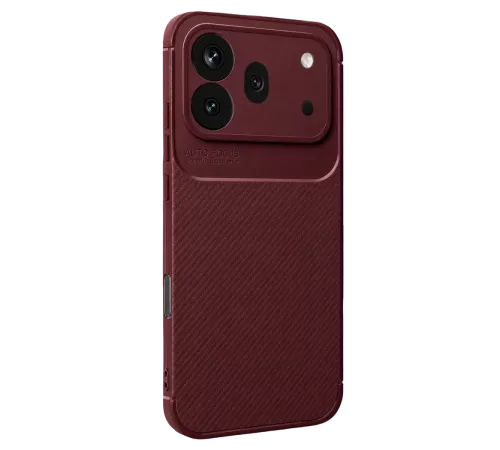 Huawei Honor 600 Pro Auto Focus Karbon Kapak - Bordo