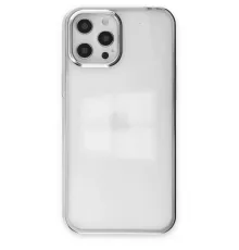 Apple iPhone 12 Pro Max Kılıf Element Silikon - Gümüş