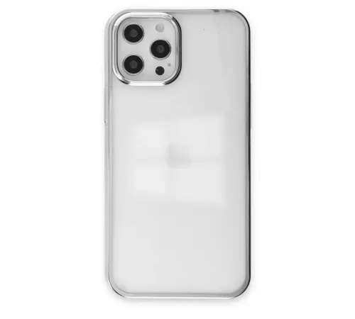 Apple iPhone 12 Pro Max Kılıf Element Silikon - Gümüş