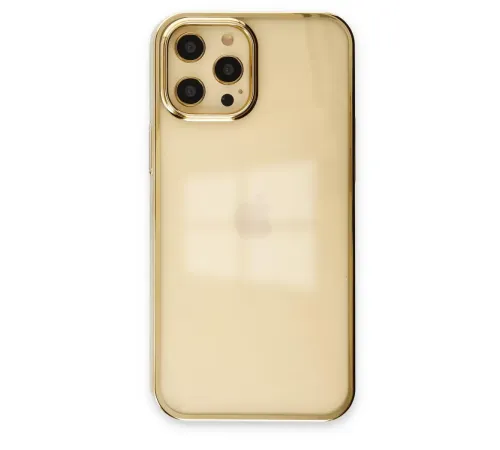 Apple iPhone 12 Pro Max Kılıf Element Silikon - Gold