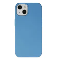 Apple iPhone 14 Kılıf Nano içi Kadife Silikon - Mavi