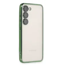 Samsung S24 Kılıf Lensli Silikon - Yeşil