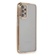 Samsung A23 4G Kılıf Lensli Silikon - Gold
