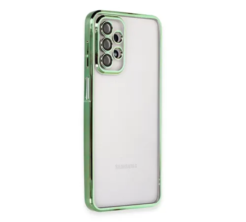 Samsung A23 4G Kılıf Lensli Silikon - Yeşil