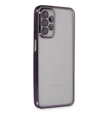 Samsung A23 4G Kılıf Lensli Silikon - Mor