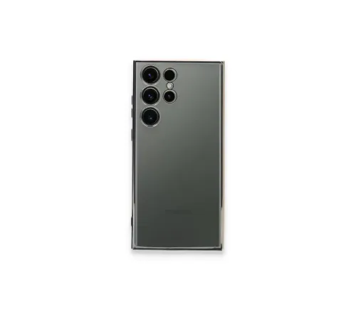 Samsung S24 Ultra Kılıf Lensli Silikon - Gümüş