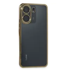 Redmi 13C Kılıf Lensli Silikon - Gold