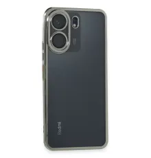 Redmi 13C Kılıf Lensli Silikon - Gümüş
