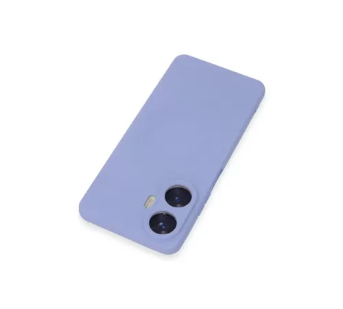 Realme C55 Kılıf Nano içi Kadife Silikon - Lila