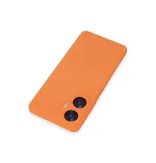 Realme C55 Kılıf Nano içi Kadife Silikon - Turuncu