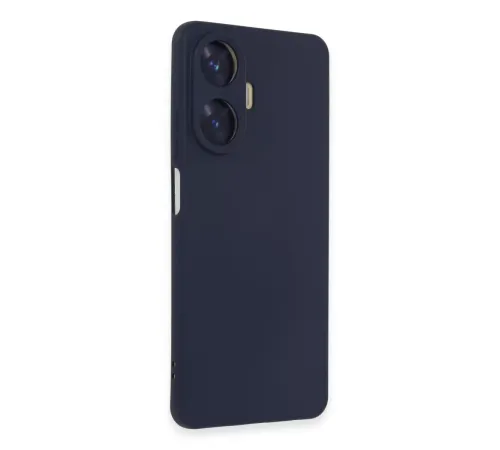 Realme C55 Kılıf Nano içi Kadife Silikon - Mor