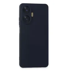 Realme C55 Kılıf Nano içi Kadife Silikon - Lacivert