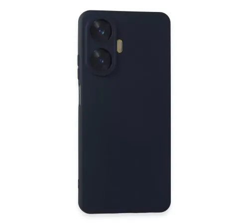 Realme C55 Kılıf Nano içi Kadife Silikon - Lacivert