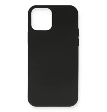 Apple iPhone 12 Mini Kılıf Nano içi Kadife Silikon - Siyah