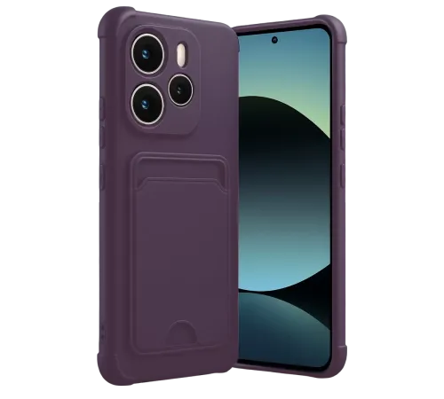 Redmi Note 14 4G Kelvin Kartvizitli Silikon - Derin Mor