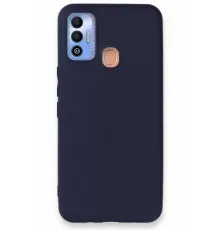 Tecno Spark 7T Kılıf First Silikon - Lacivert