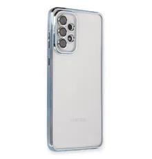 Samsung A73 5G Kılıf Lensli Silikon - Açık Mavi