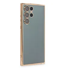 Samsung S22 Ultra Kılıf Lensli Silikon - Gold