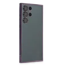 Samsung S22 Ultra Kılıf Lensli Silikon - Mor