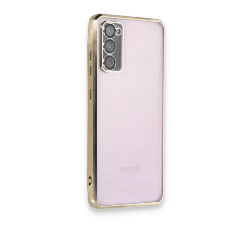 Samsung S20 FE Kılıf Lensli Silikon - Gold