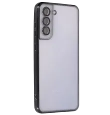 Samsung S21 FE Kılıf Lensli Silikon - Siyah