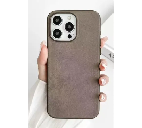 Apple iPhone 15 Pro Kılıf Karen Magsafe Kapak - Kahverengi