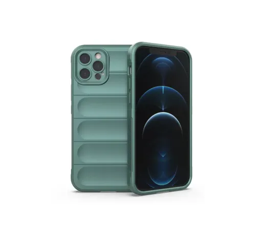 Apple iPhone 12 Pro Kılıf Optimum Silikon - Koyu Yeşil