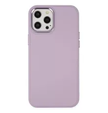 Apple iPhone 12 Pro Max Kılıf Asya Deri Silikon - Lila