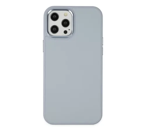 Apple iPhone 12 Pro Max Kılıf Asya Deri Silikon - Sierra Blue