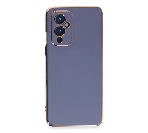One Plus 9 Kılıf Volet Silikon - Mavi