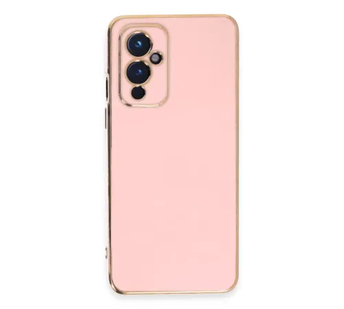One Plus 9 Kılıf Volet Silikon - Pembe