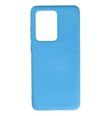 Samsung S20 Ultra Kılıf Nano içi Kadife Silikon - Mavi