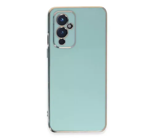 One Plus 9 Kılıf Volet Silikon - Açık Yeşil