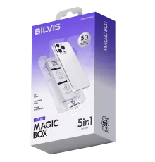 Apple iPhone 13 Pro Max Bilvis 5in1 3D Magic Cam Ekran Koruyucu - Siyah