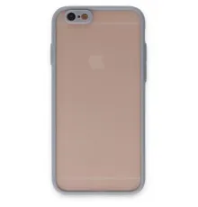 Apple iPhone 6 Kılıf Montreal Silikon Kapak - Gri