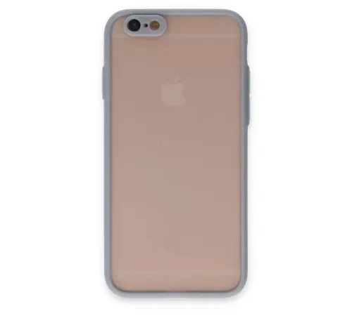Apple iPhone 6 Kılıf Montreal Silikon Kapak - Gri