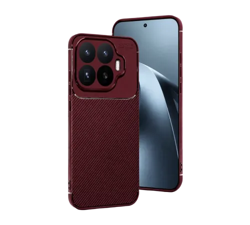 Mi 17T Auto Focus Karbon Kapak - Bordo