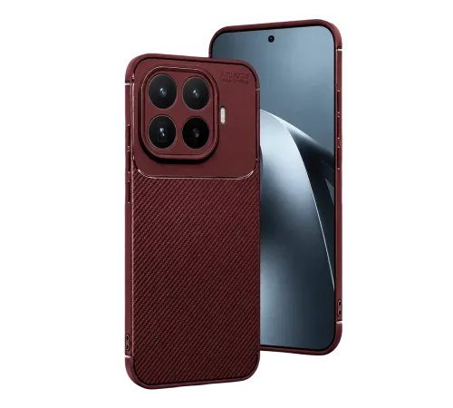 Mi 17T Pro Auto Focus Karbon Kapak - Bordo