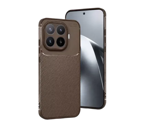 Mi 17T Pro Auto Focus Karbon Kapak - Kahverengi