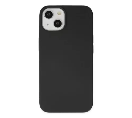 Apple iPhone 14 Kılıf Nano içi Kadife Silikon - Siyah