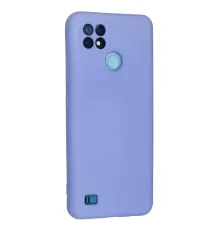 Realme C21 Kılıf Nano içi Kadife Silikon - Lila