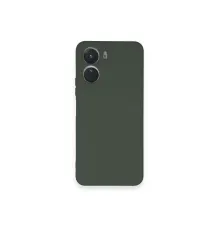 Vivo Y16 Kılıf Nano içi Kadife Silikon - Koyu Yeşil