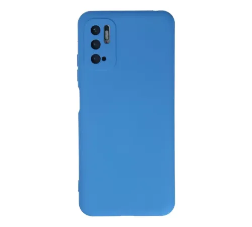 Redmi Note 10 5G Kılıf Nano içi Kadife Silikon - Mavi